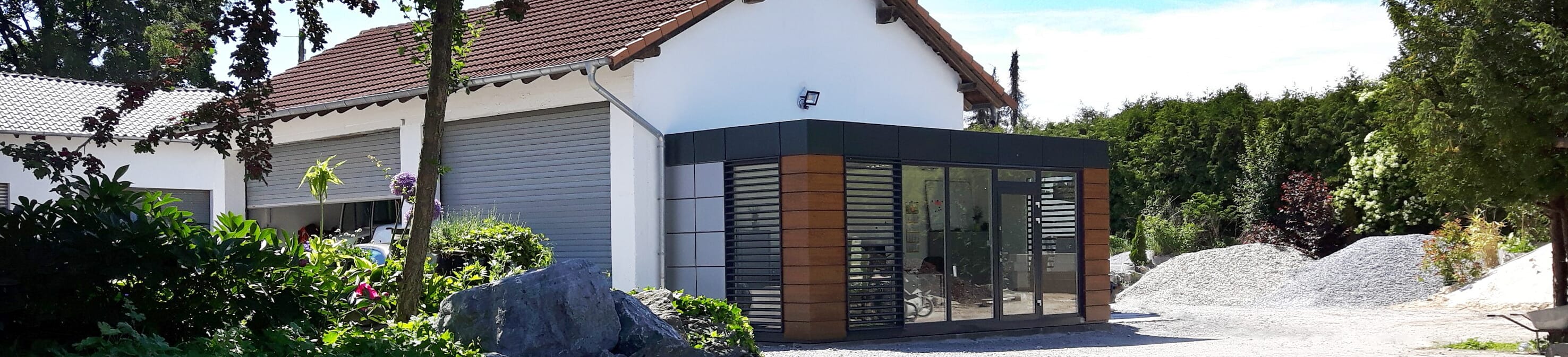 Mobilbagger beim Aushebenn